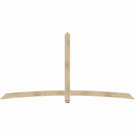 Ekena Millwork Bellingham Rough Sawn Timber Gable Bracket, Douglas Fir, 108"W x 54"H x 4"D x 4"F, 12/12 Pitch GBW108X54X0404BEL00RDF